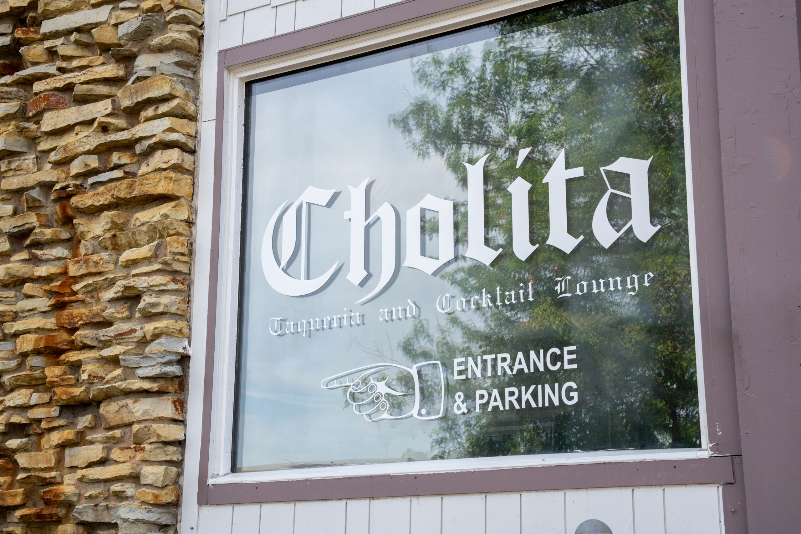 Picture of the sign for Cholita in Broad Ripple in Indianapolis, Indiana