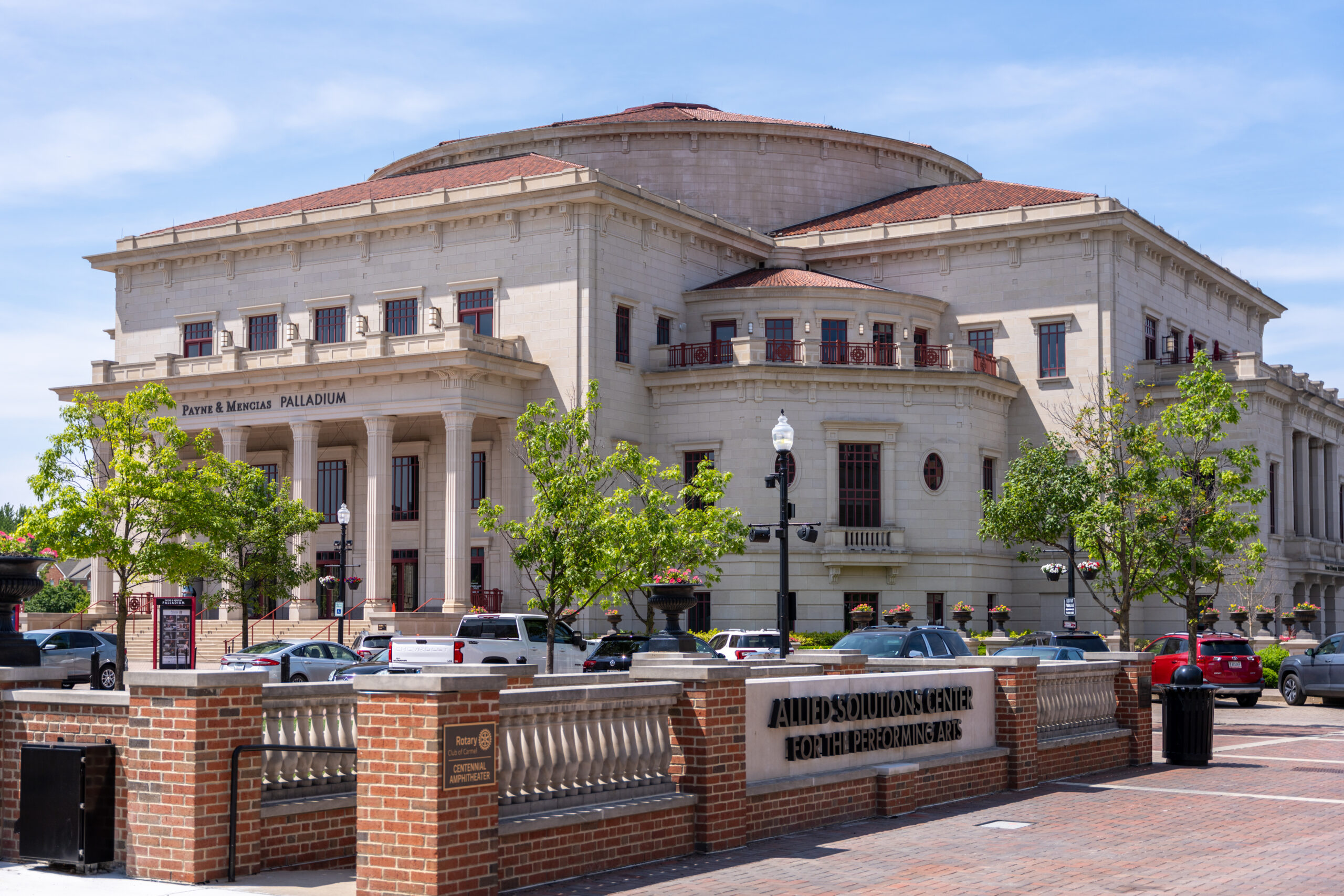 Exterior picture of the Palladium in Carmel, Indiana