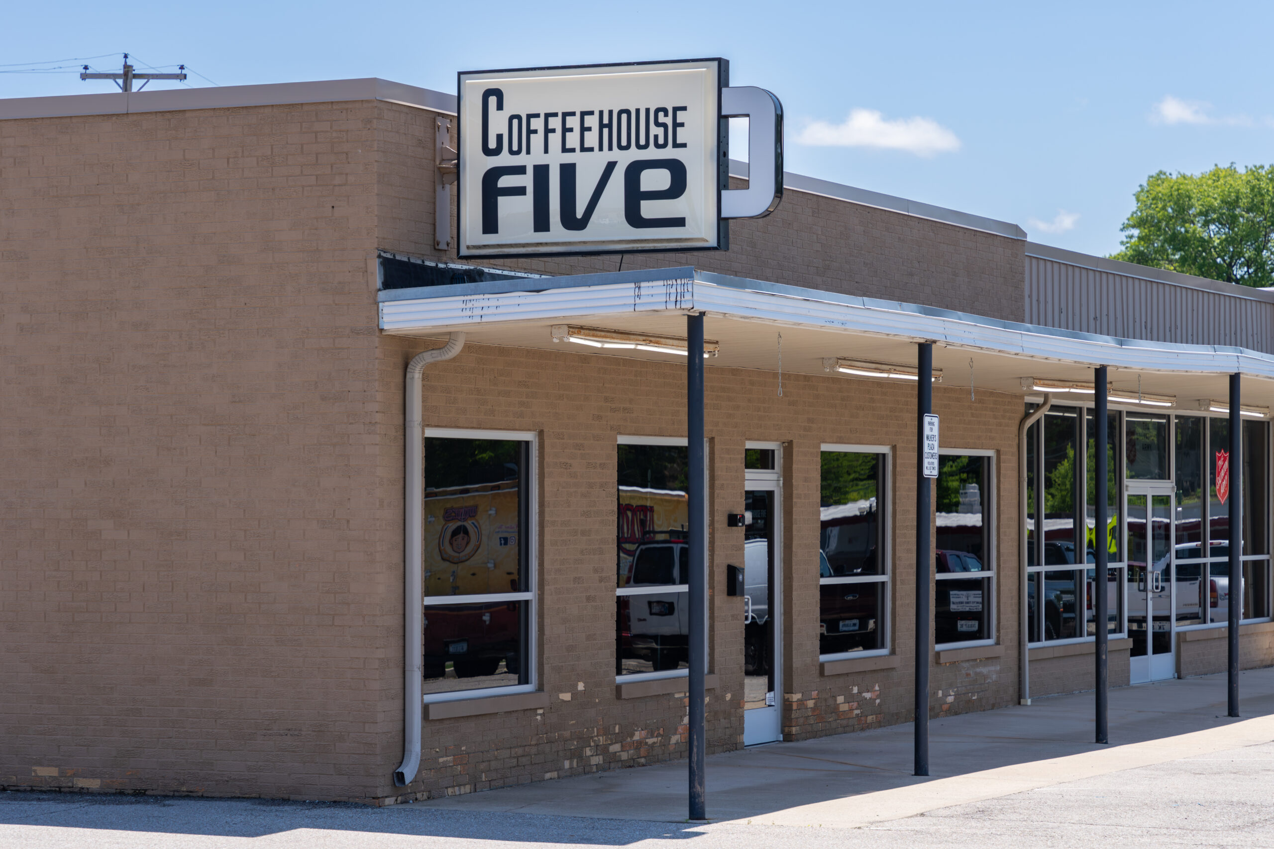 Exterior picture of Coffeehouse Five in Greenwood, Indiana