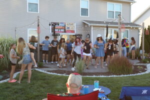 Backyard Party Dancing and Music